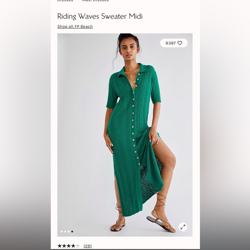 Free People Beach Riding Waves Sweater Dress